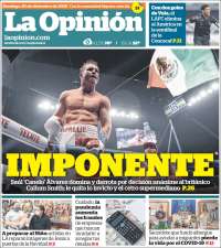 Portada de La Opinión (USA)