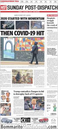 Portada de St. Louis Post-Dispatch (USA)