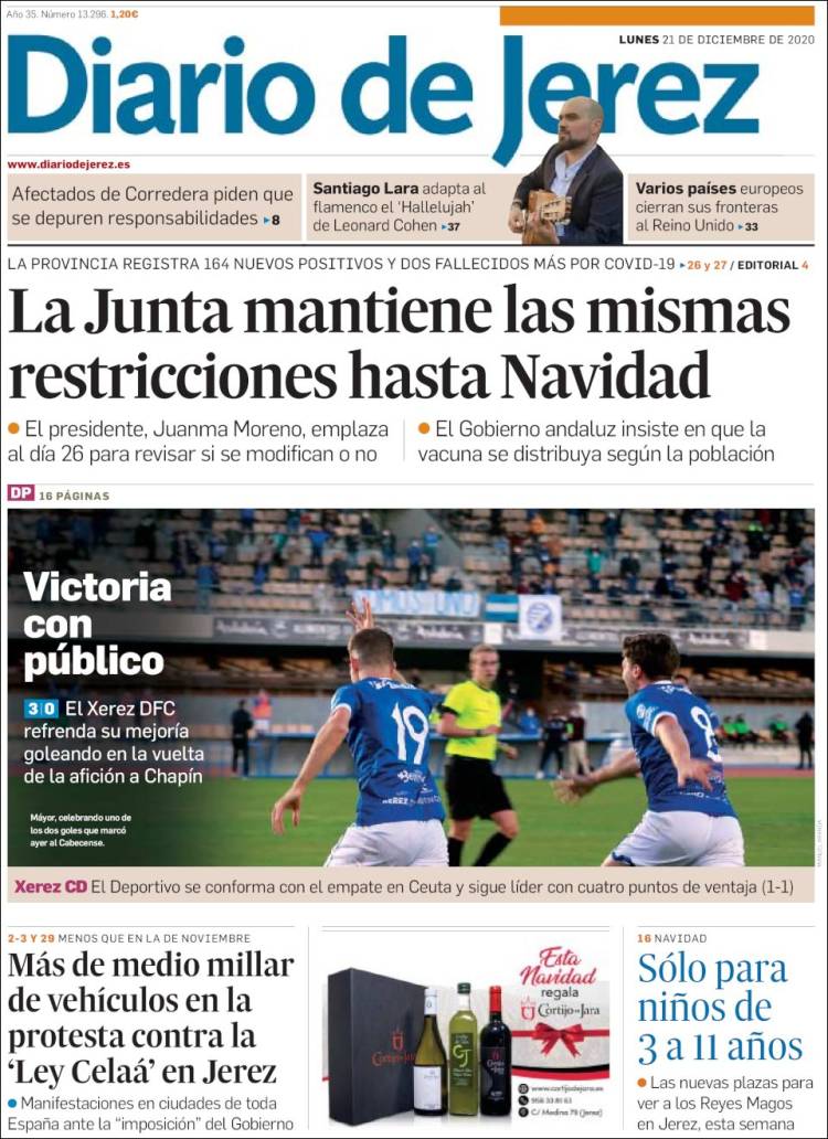 Portada de Diario de Jerez (España)