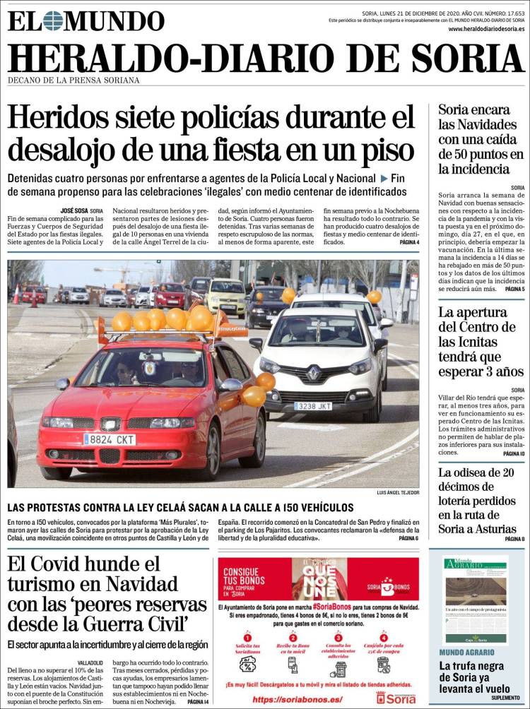 Portada de Diario de Soria (España)