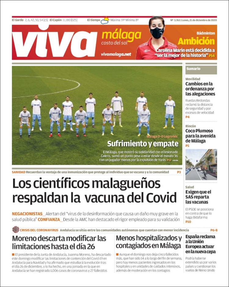 Portada de Viva Málaga (España)