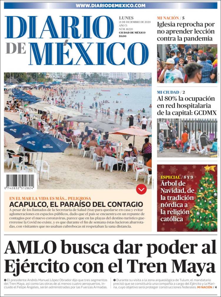Portada de Diario de México (México)