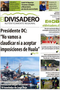 Portada de Diario El Divisadero (Chile)