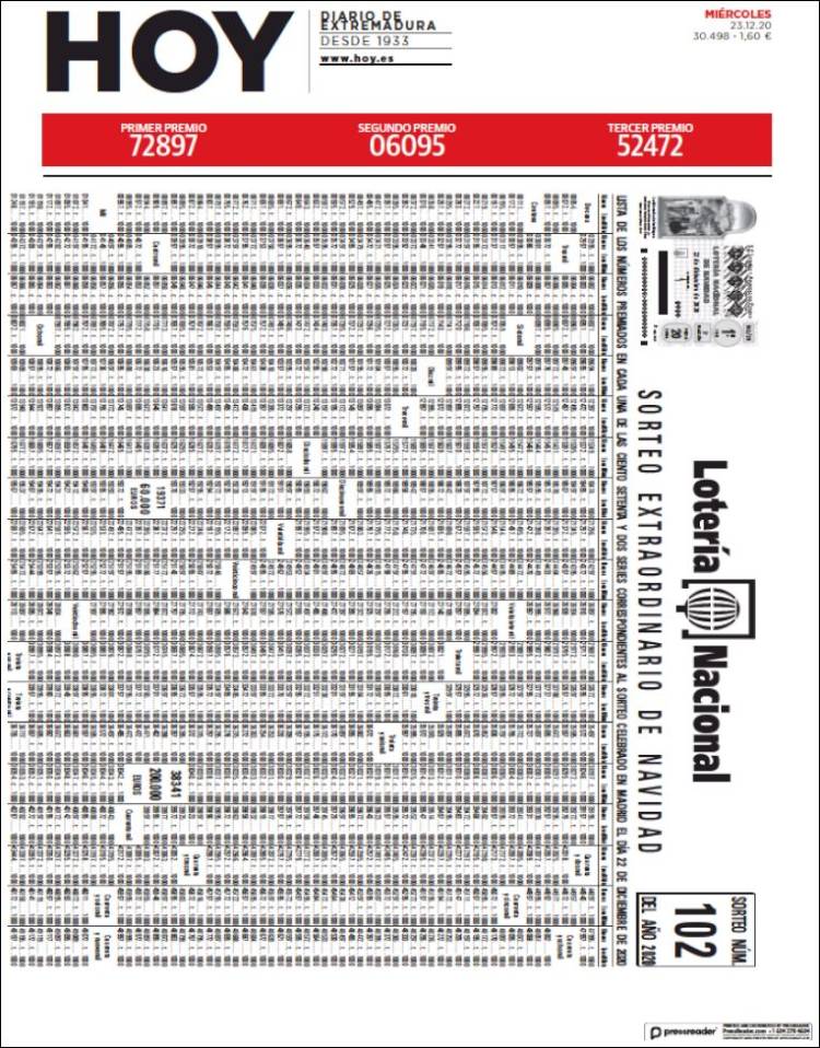 Portada de Hoy - Badajoz (Espa&ntilde;a)