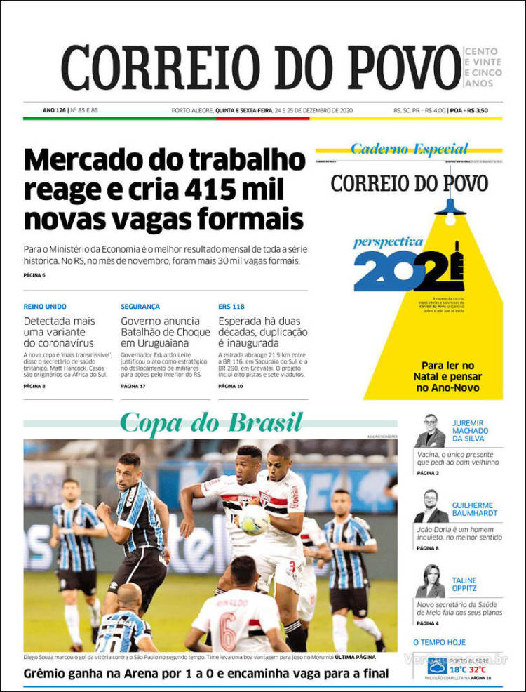 Portada de Correio Do Povo (Brasil)
