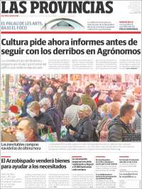 Portada de Las Provincias (España)