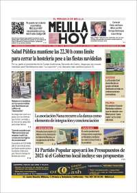 Portada de Melilla Hoy (España)