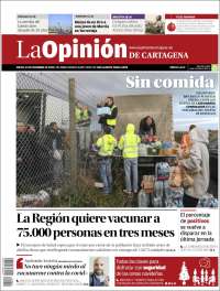 Portada de La Opinión de Murcia (España)