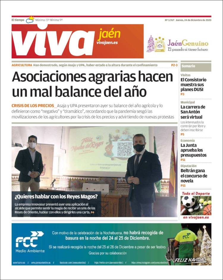 Portada de Viva Jaén (España)