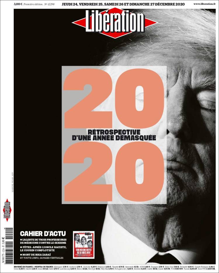 Portada de Libération (Francia)