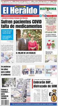 Portada de El Heraldo de Aguascalientes (México)