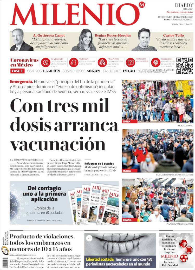 Portada de Milenio de Hidalgo (México)