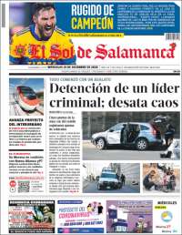 Portada de El Sol de Salamanca (México)