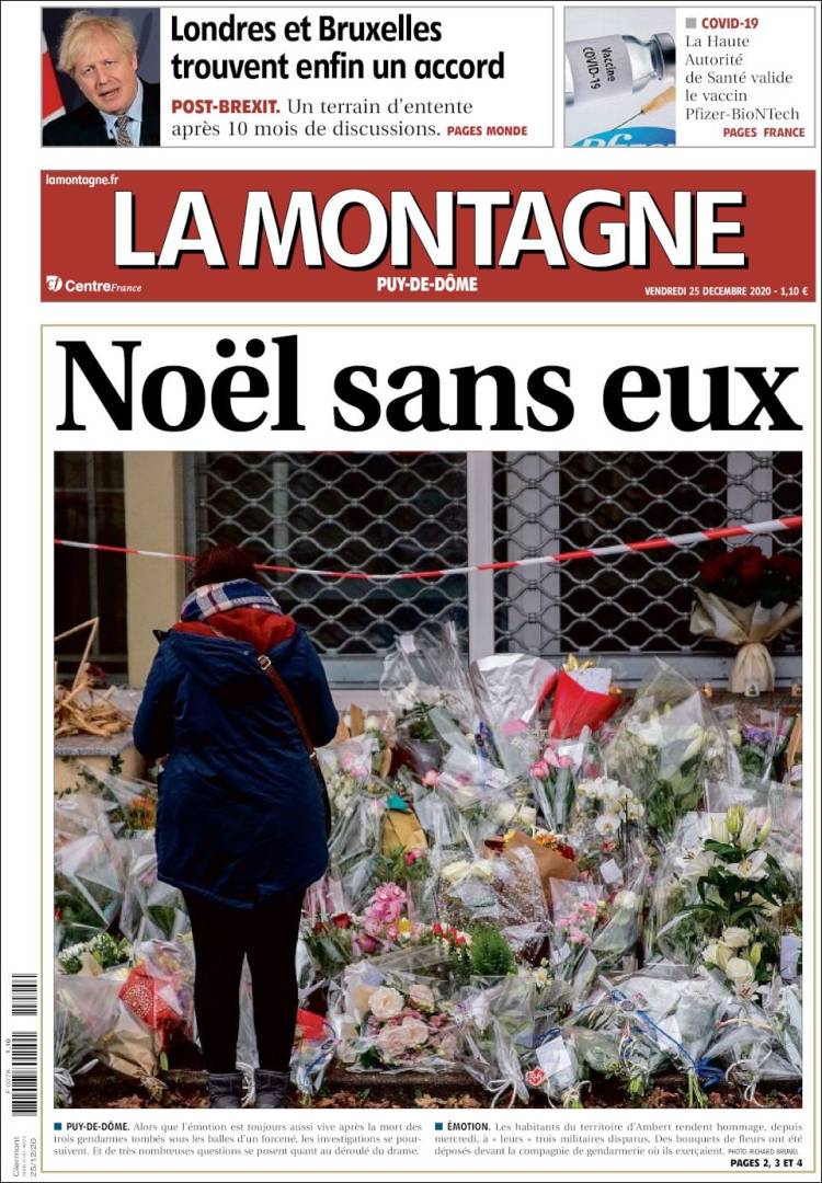 Portada de La Montagne (Francia)