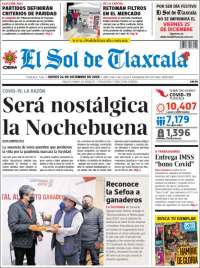 Portada de El Sol de Tlaxcala (México)