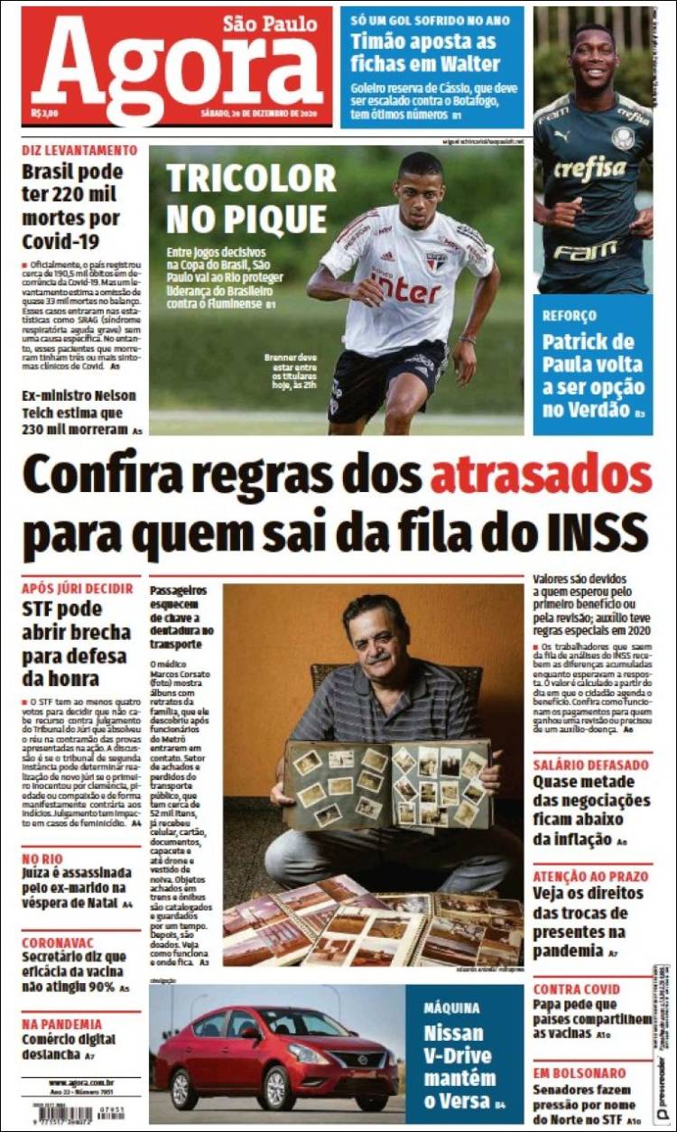 Portada de Jornal Agora (Brasil)