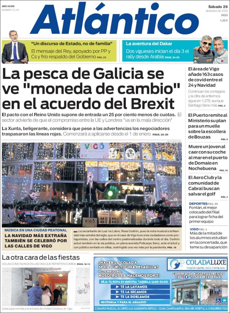 Portada de Atlántico Diario (España)