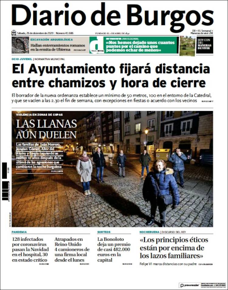 Portada de Diario de Burgos (España)