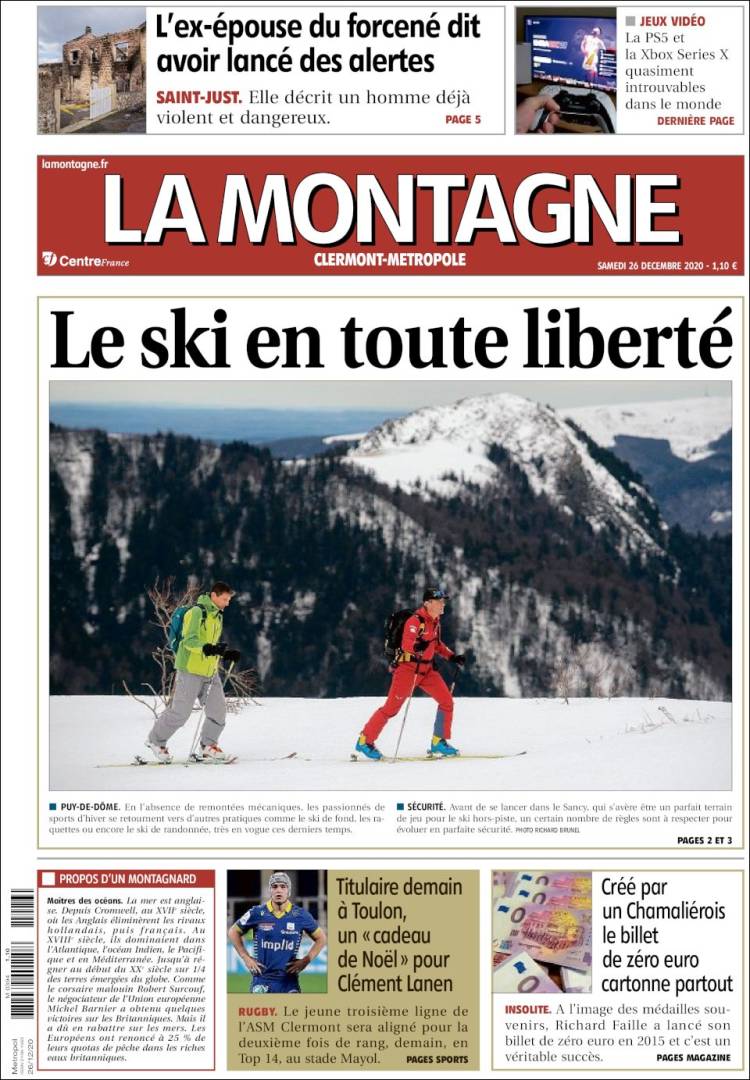 Portada de La Montagne (Francia)