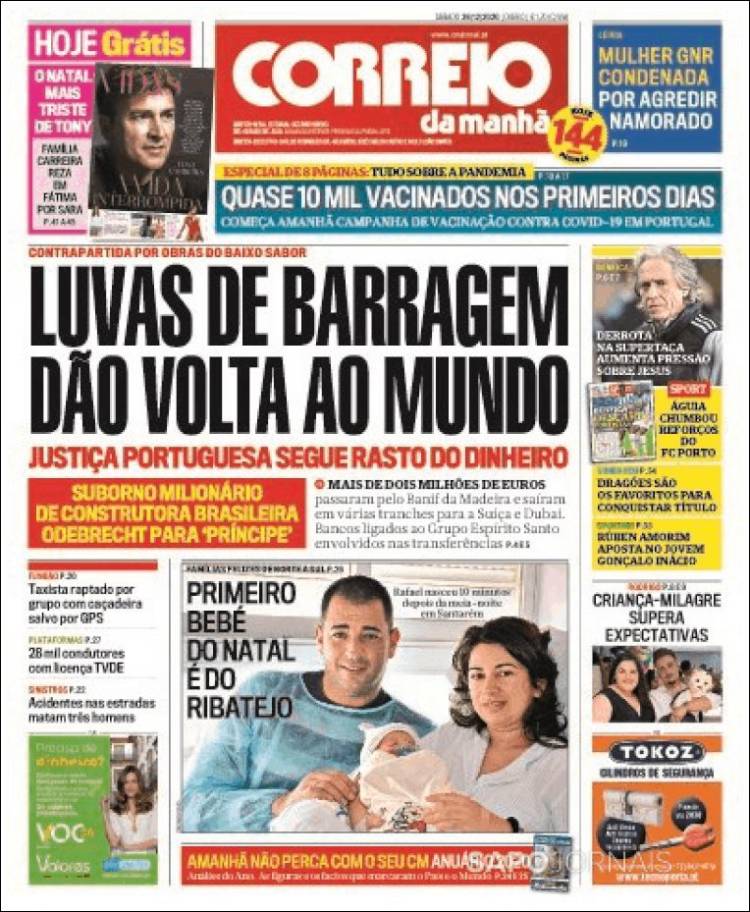 Portada de Correio da Manhã (Portugal)