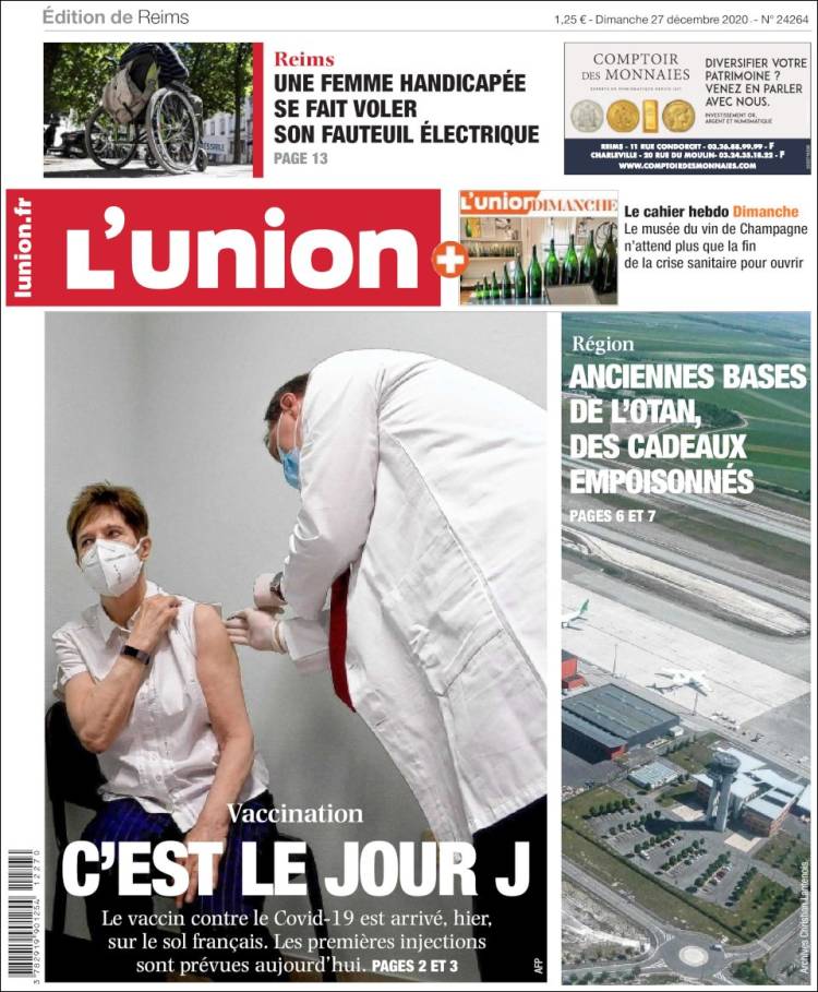 Portada de L'Union (Francia)