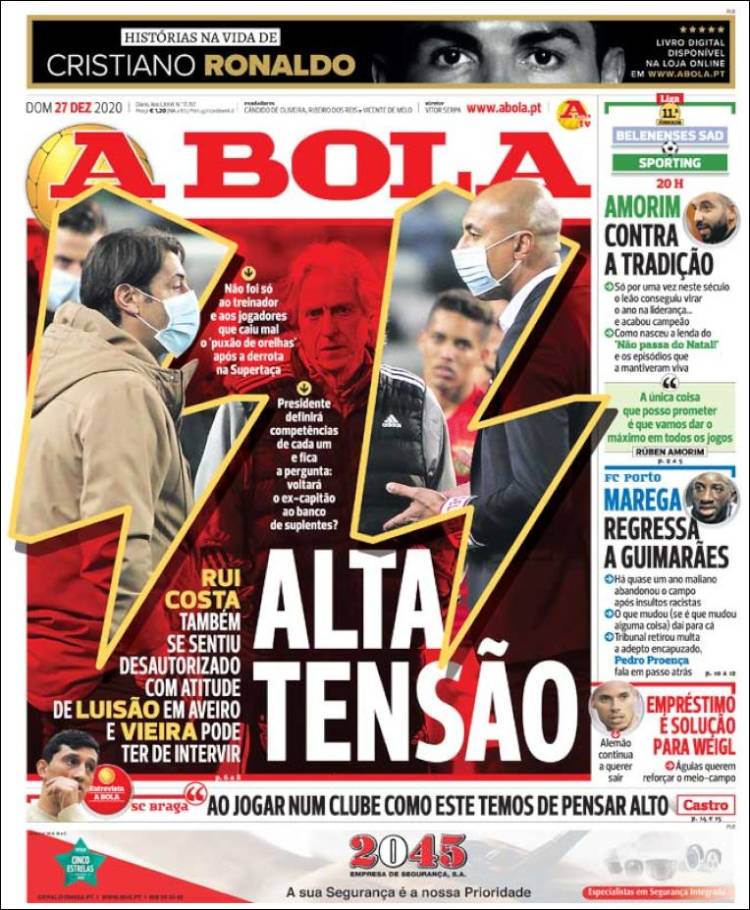 Portada de A Bola (Portugal)