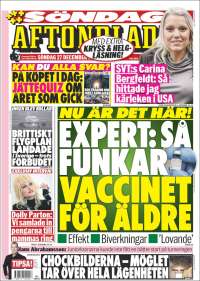 Portada de Aftonbladet (Suecia)