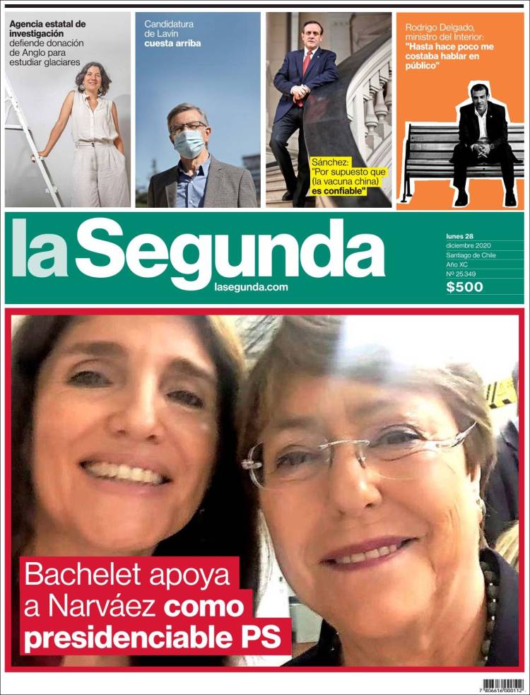 Portada de La Segunda (Chile)