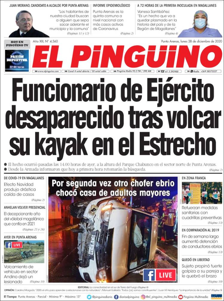 Portada de El Pingüino (Chile)