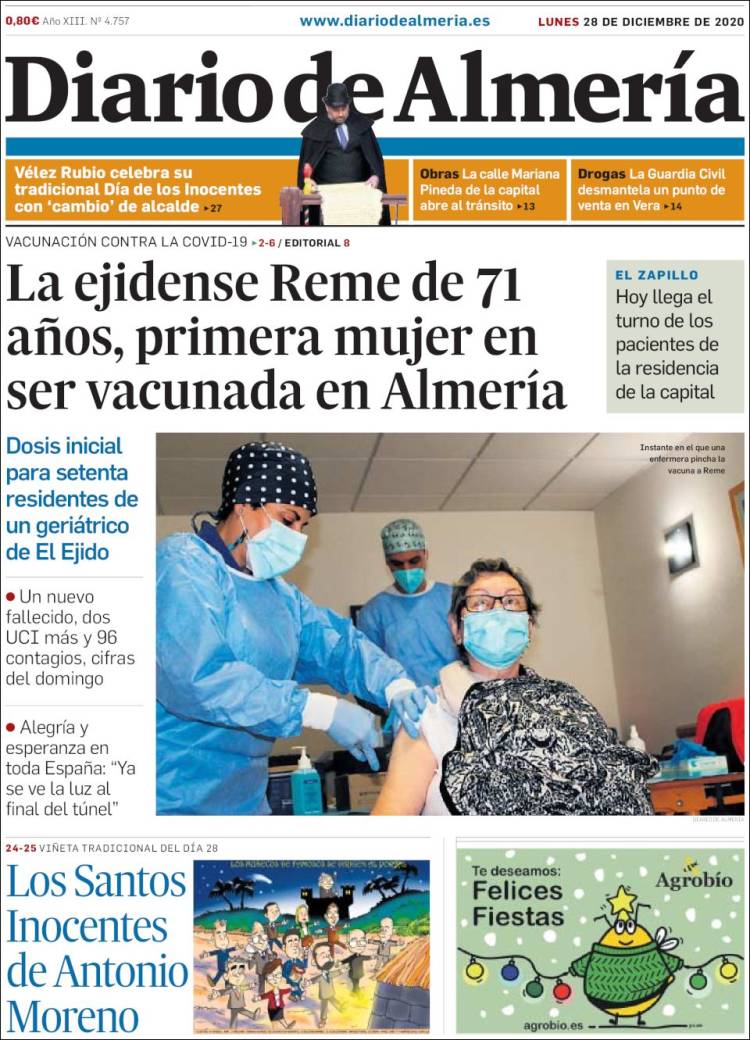 Portada de Diario de Almería (Espa&ntilde;a)