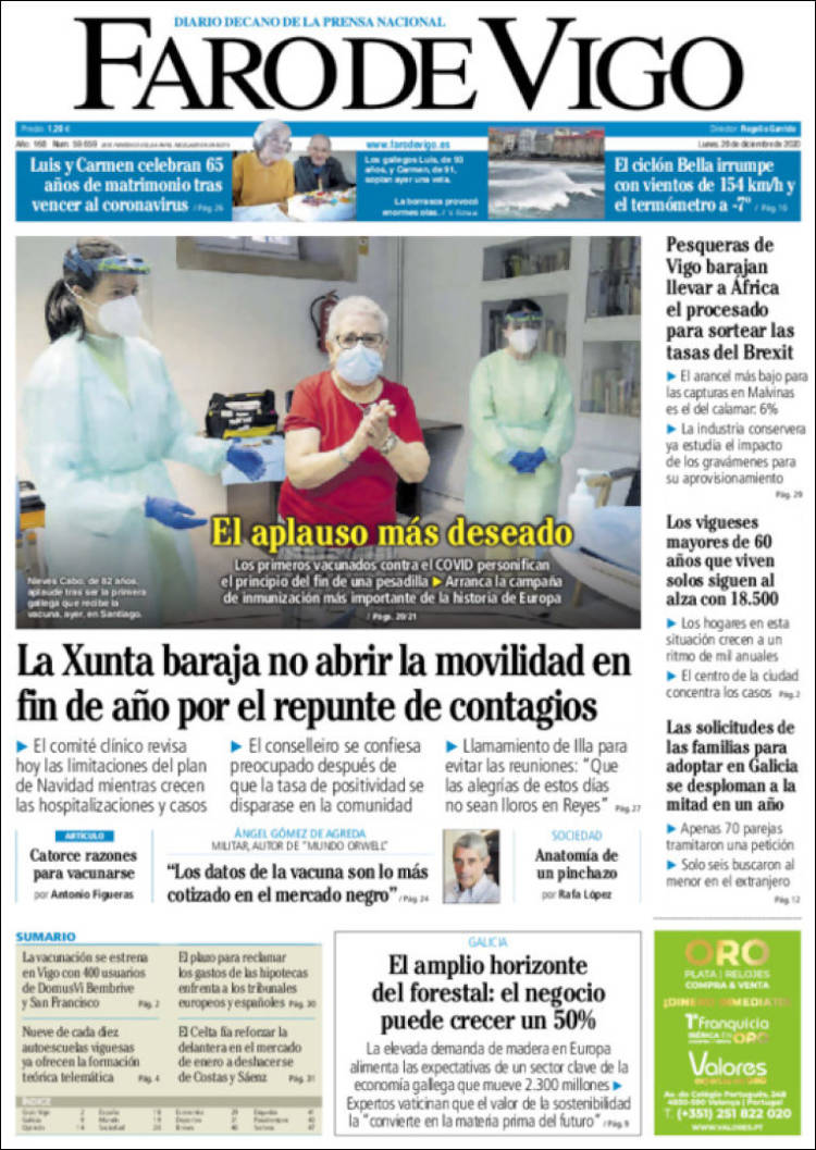 Portada de Faro de Vigo (Espa&ntilde;a)