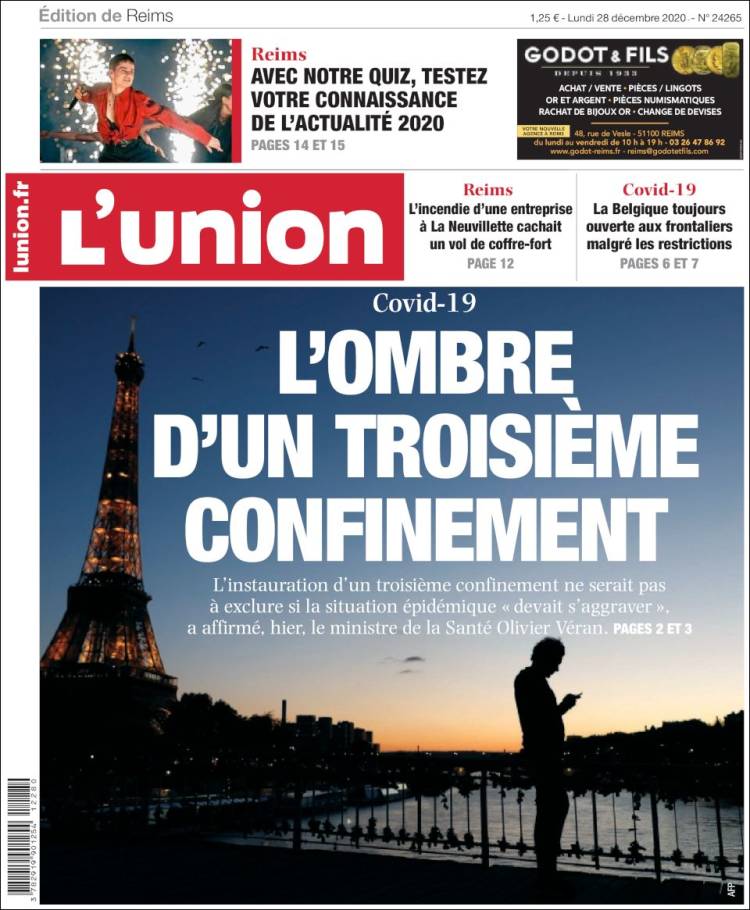 Portada de L'Union (Francia)