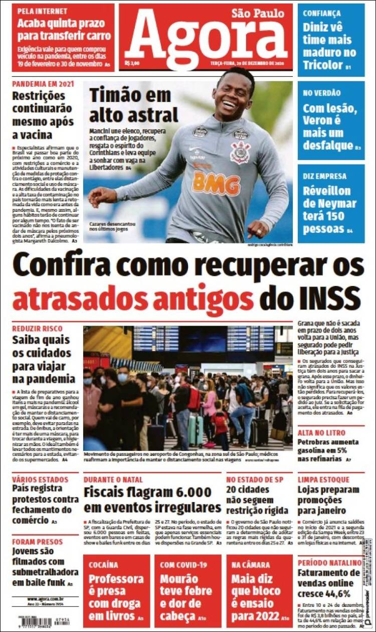 Portada de Jornal Agora (Brasil)