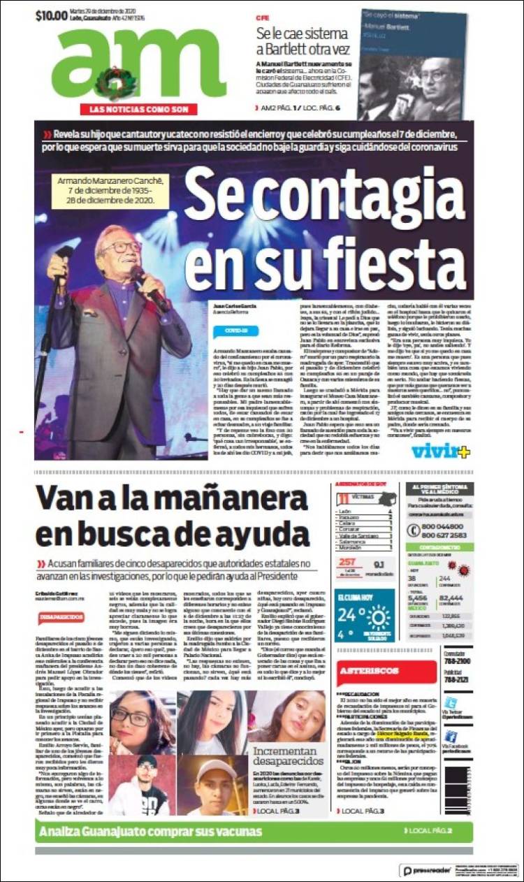 Portada de Al Día A.M. (México)