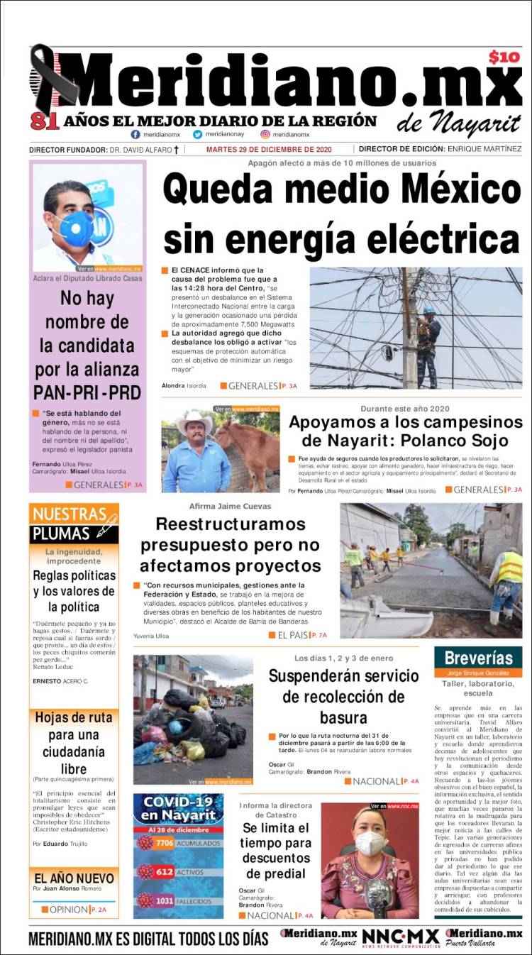 Portada de Meridiano (México)