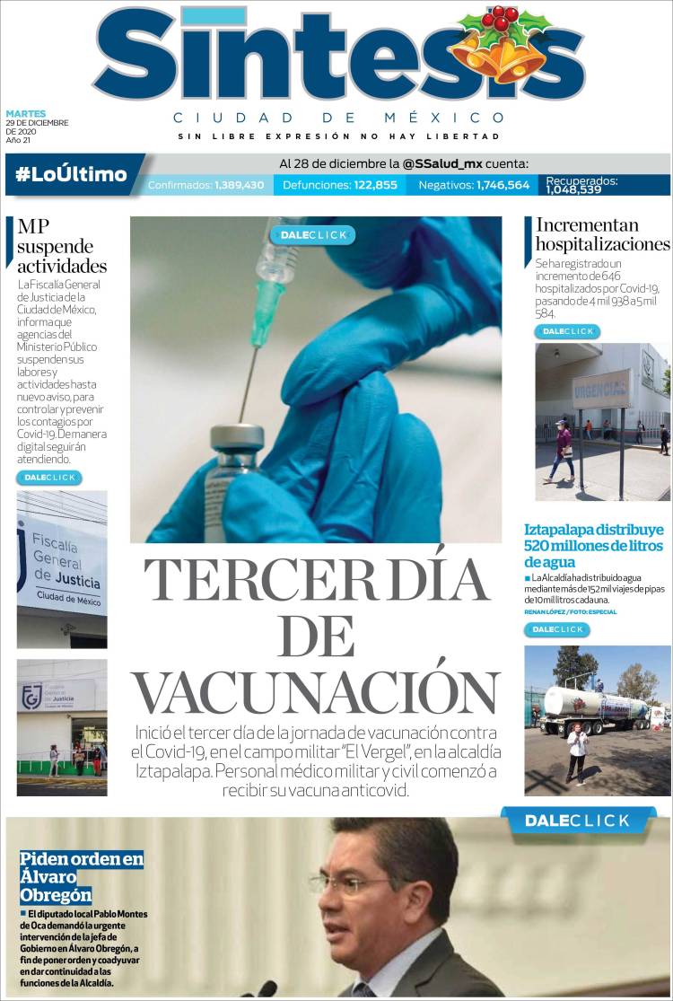 Portada de Síntesis Nacional (México)