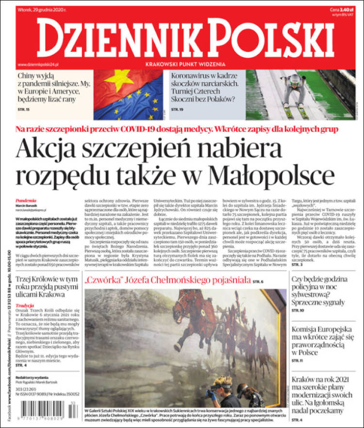 Portada de Dziennik (Polonia)