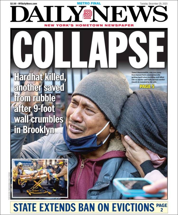 Portada de Daily News - New York (USA)