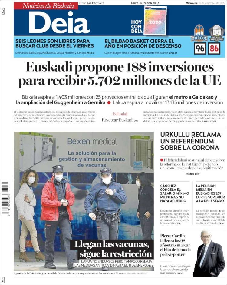 Portada de Deia (España)