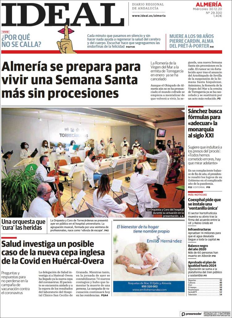 Portada de Ideal Almeria (España)