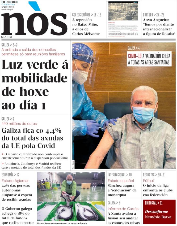 Portada de Nòs Diario (Spain)