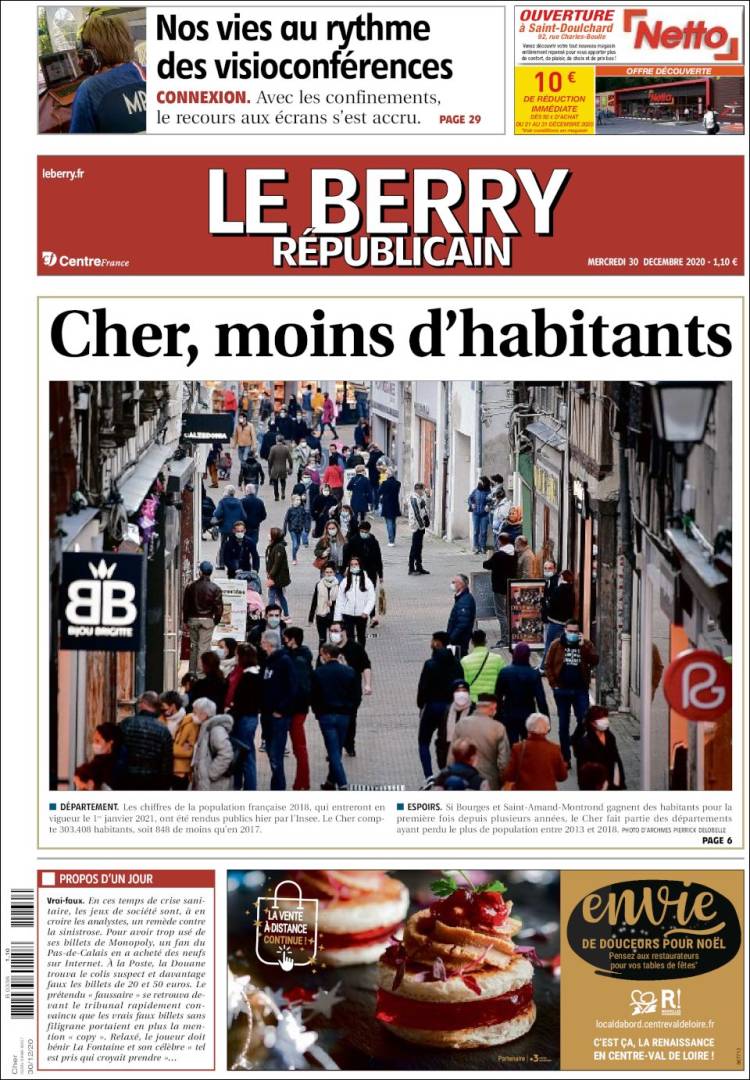 Portada de Berry Republicain (Francia)