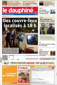 Portada de Le Dauphiné Libéré (Francia)