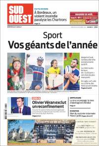 Portada de Sud Ouest (Francia)