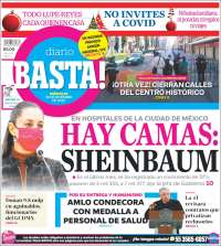 Portada de Diario Basta (México)