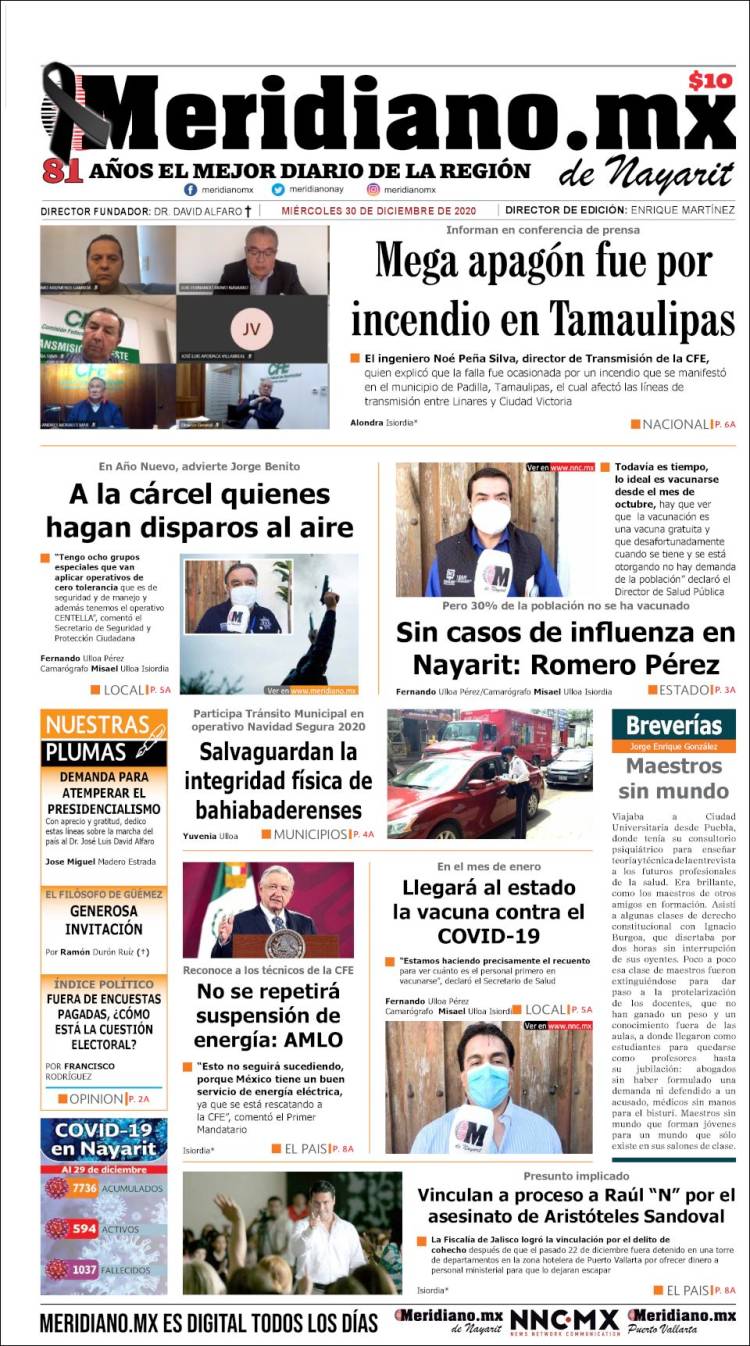 Portada de Meridiano (México)