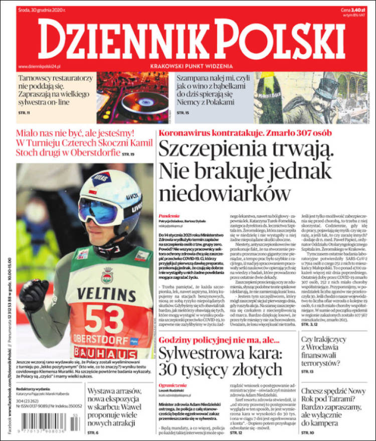 Portada de Dziennik (Polonia)