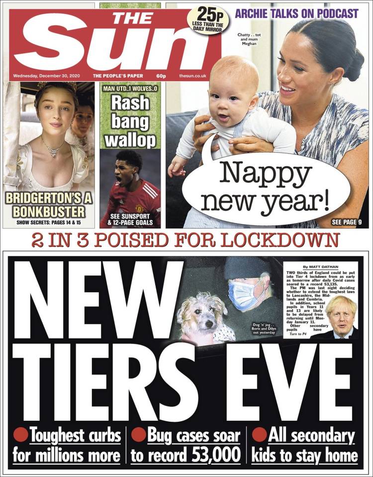 Portada de The Sun (Reino Unido)