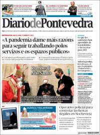 Portada de Diario de Pontevedra (España)