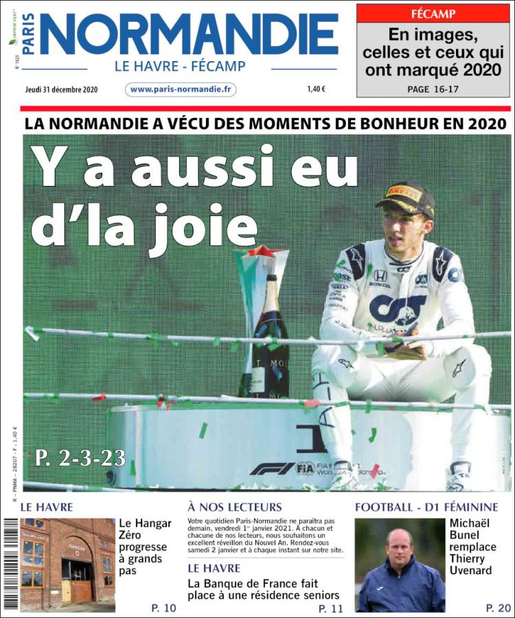 Portada de Le Havre Libre (Francia)